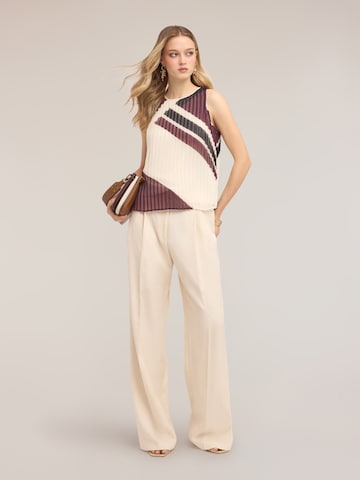 MOTIVI - Pierna ancha Pantalón en blanco