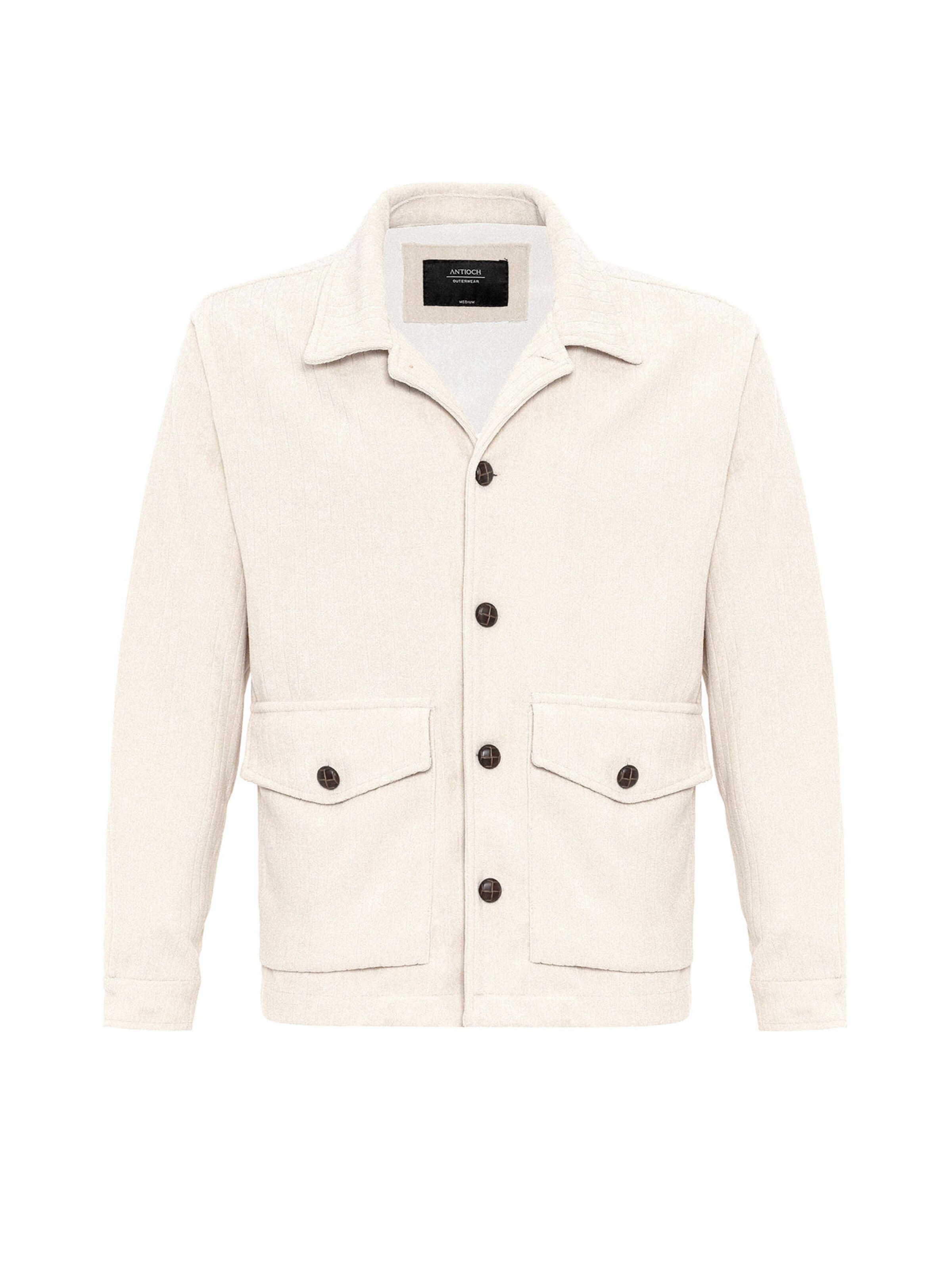 Antioch Φθινοπωρινό και ανοιξιάτικο μπουφάν σε μπεζ: μπροστά