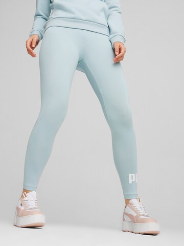 PUMA Skinny Workout Pants 'ESS' in Blue