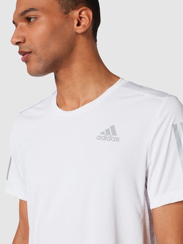 Tricou funcțional 'Own The Run' de la ADIDAS SPORTSWEAR pe alb