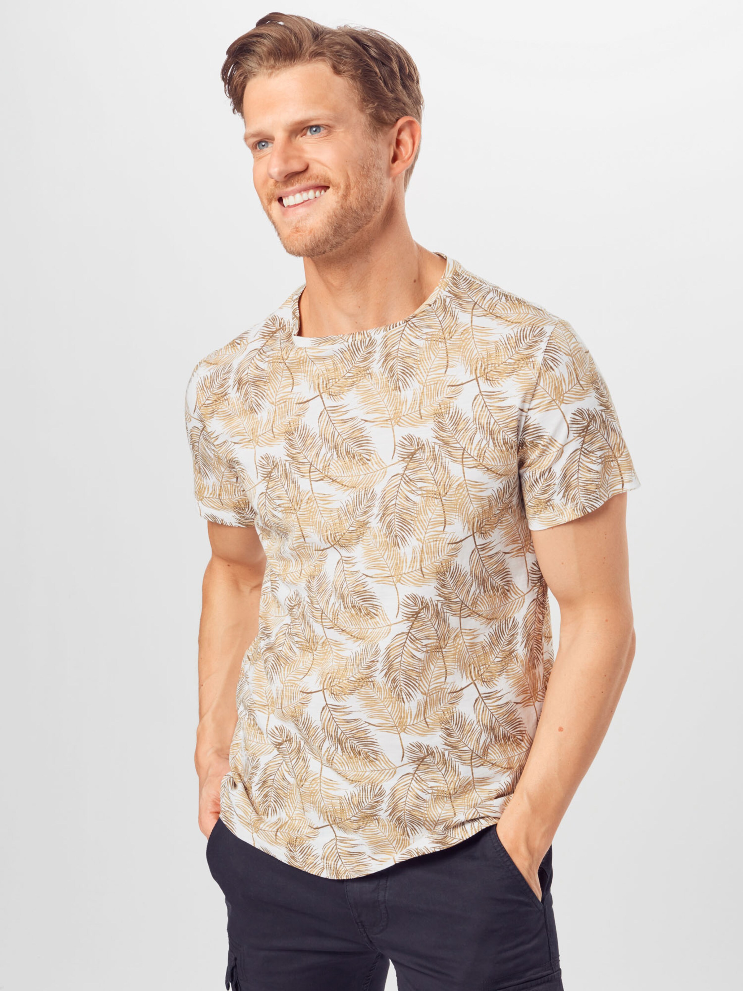 Männer Shirts BLEND T-Shirt in Braun, Hellbraun - KK25412 Männer Shirts BLEND T-Shirt in Braun, Hellbraun - KK25412