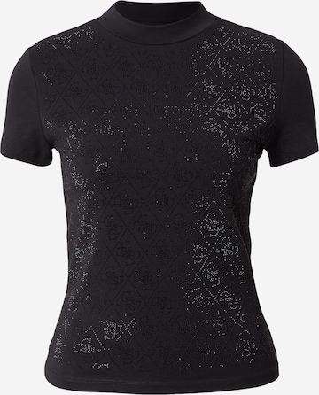 Maglietta di GUESS in nero: frontale