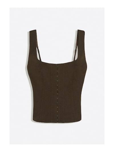 Bershka Top v velikosti XS  | rjava barva, Prikaz izdelka