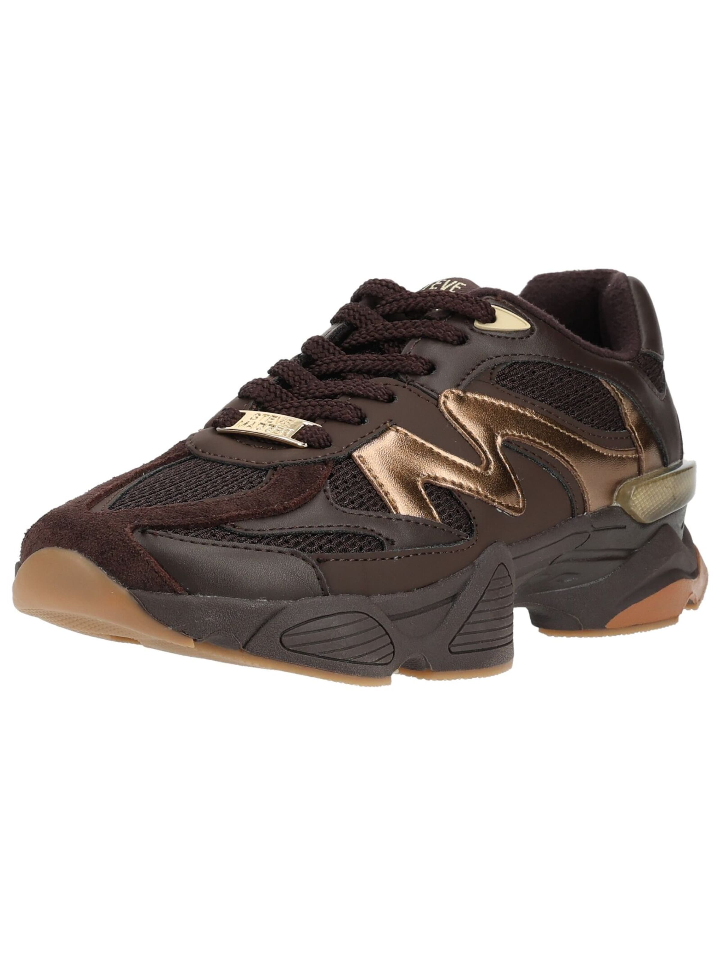 Baskets basses STEVE MADDEN en marron : devant