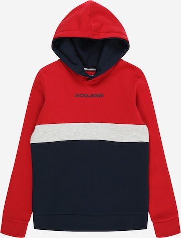 Felpa 'Ereid' di Jack & Jones Junior in rosso: frontale