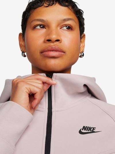 Nike Sportswear Sweatjacke 'TCH FLC' in L in pastelllila, Produktansicht