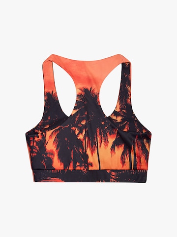 BLUE SKY INN Bustier Sports-BH 'Tropical Sunset Bra top' i orange