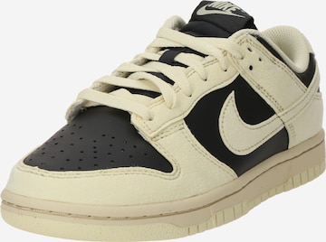 Baskets basses 'DUNK' Nike Sportswear en noir : devant
