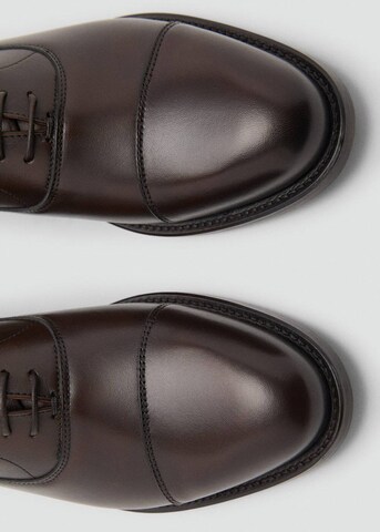 MANGO MAN Lace-Up Shoes in Brown