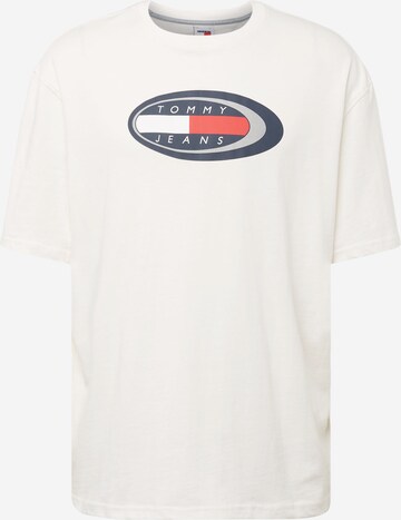 T-Shirt Tommy Jeans en blanc : devant