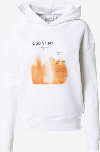 Calvin Klein Sweat-shirt en sable / noir / blanc, Vue avec produit