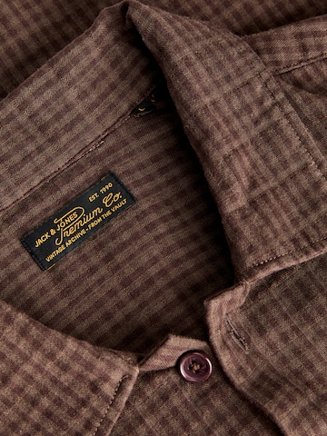 JACK & JONES Comfort Fit Hemd 'Blucaleb' in Braun