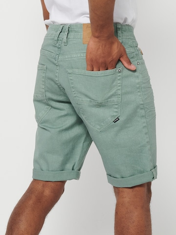 žalia KOROSHI Standartinis „Chino“ stiliaus kelnės