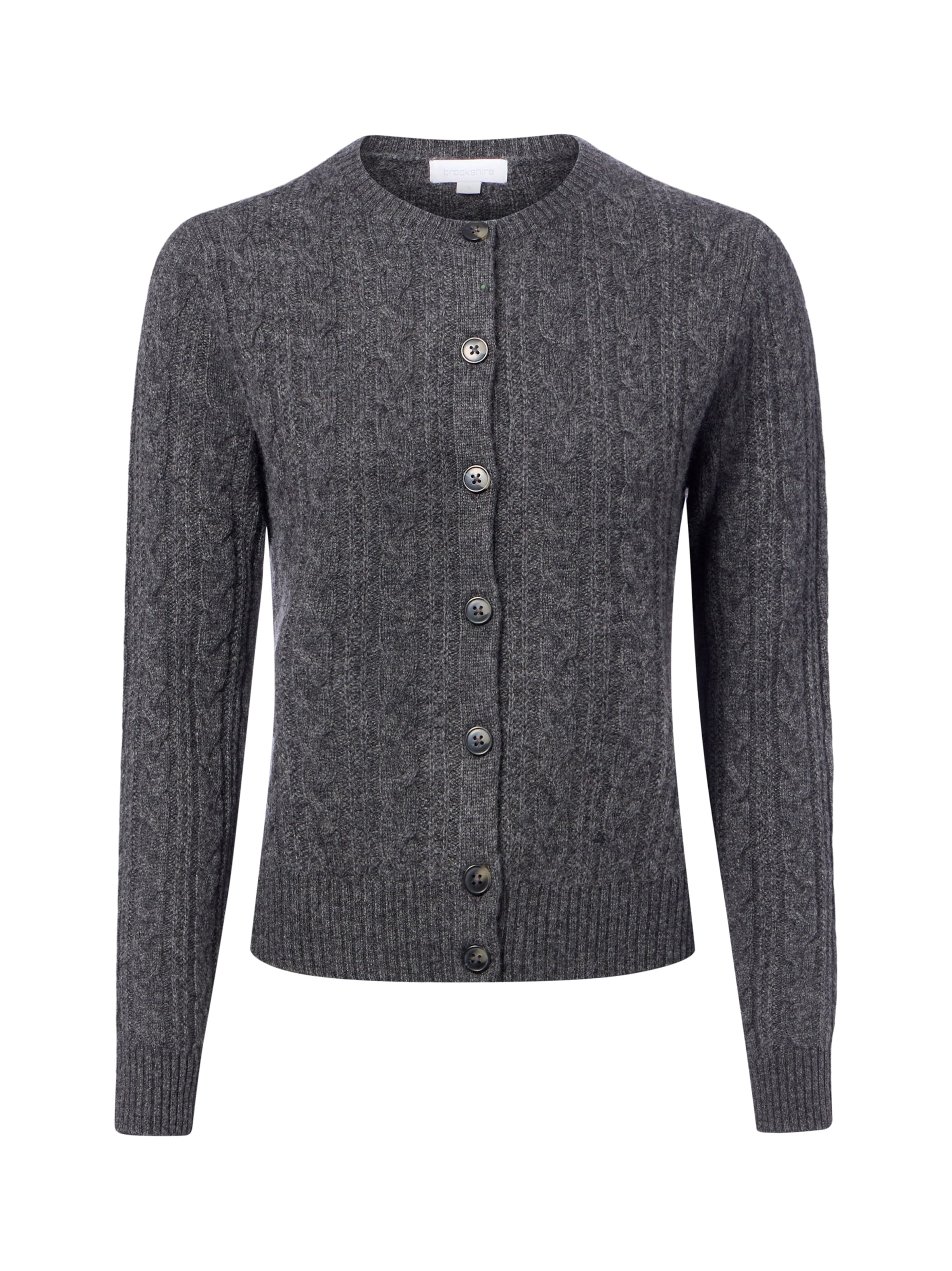 Brookshire Gebreid vest in Grijs: voorkant
