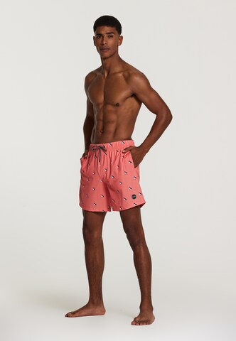 Shiwi Badeshorts 'puffin 4-way stretch' i orange