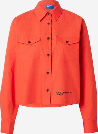 KARL LAGERFELD JEANS Prijelazna jakna u narančasto crvena / crna, Pregled proizvoda