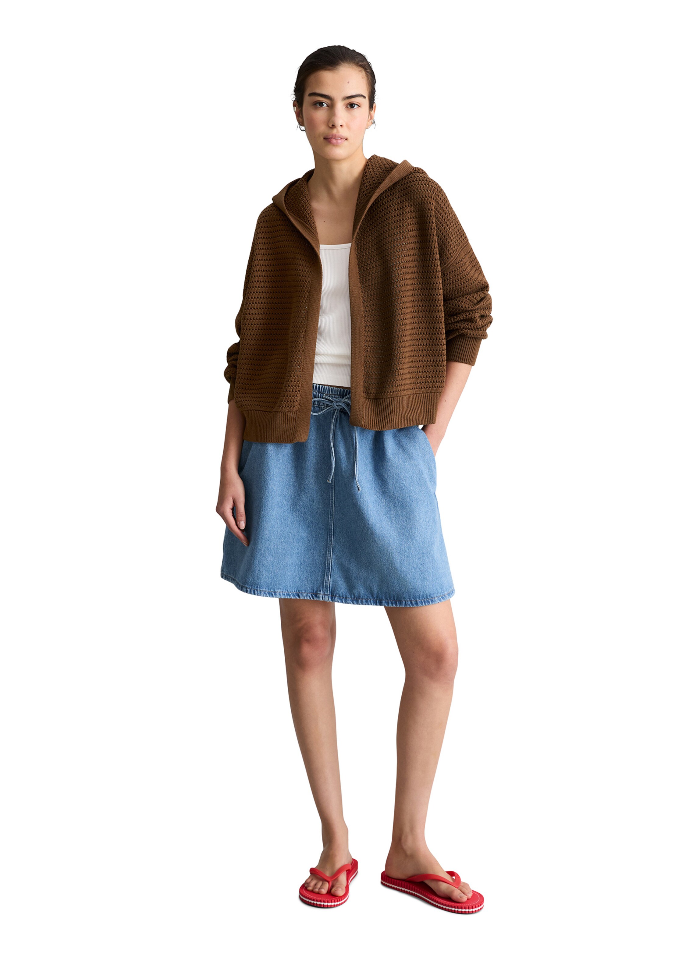 Marc O'Polo DENIM Strickjacke in Braun