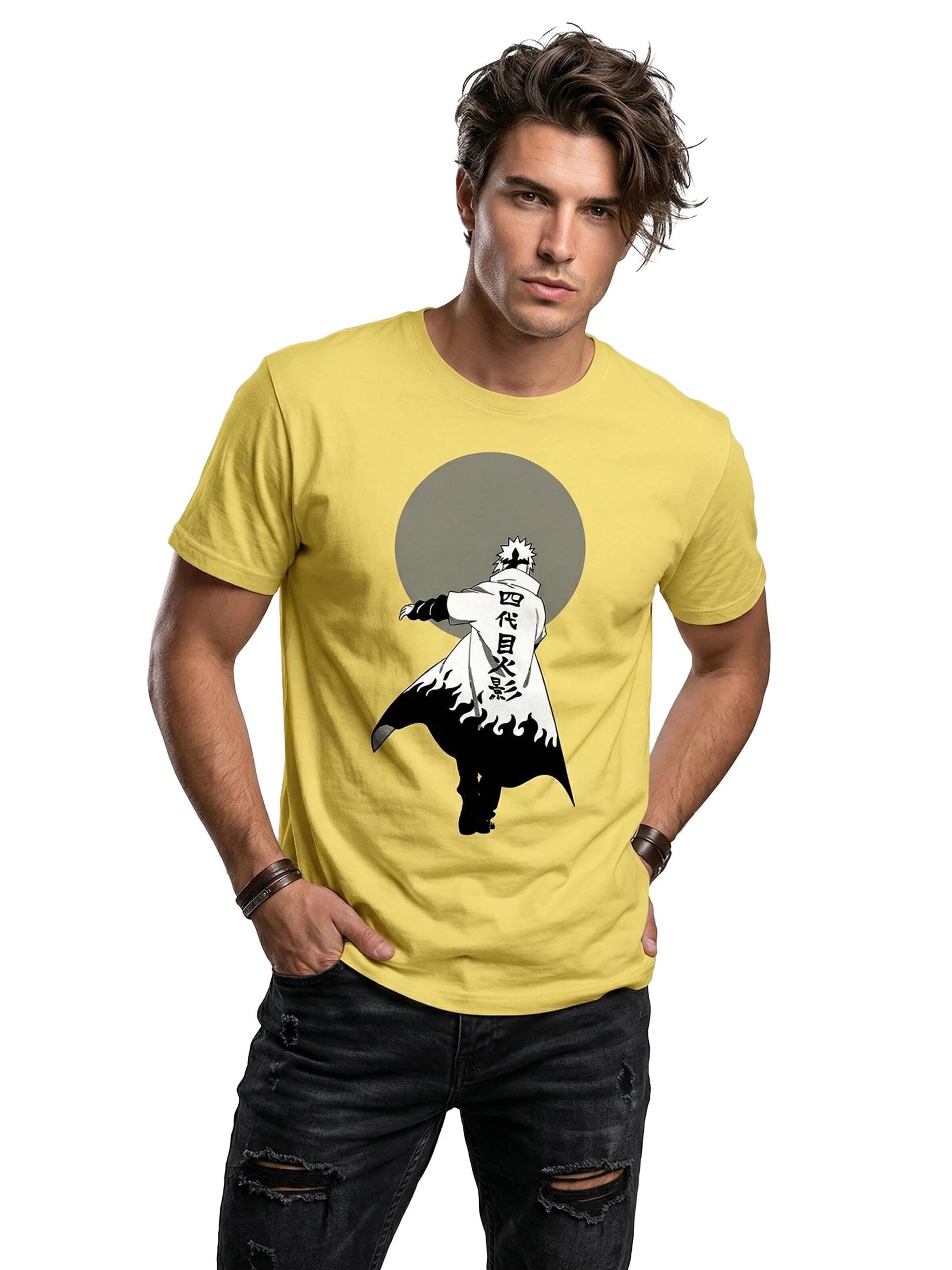 MAKAYA Shirt 'Ninja' in Yellow