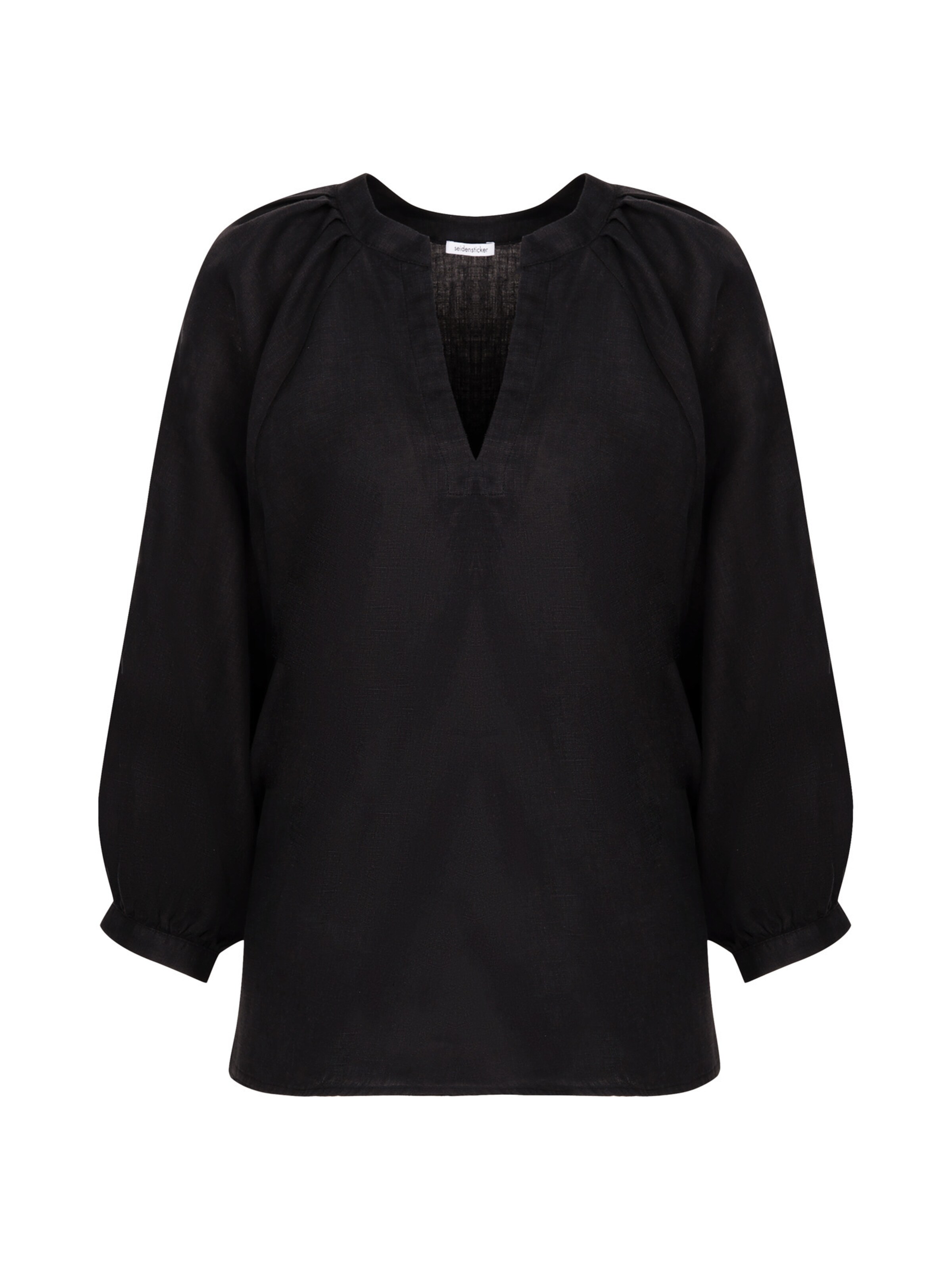 SEIDENSTICKER Bluse 'Schwarze Rose' in Schwarz: Vorderseite