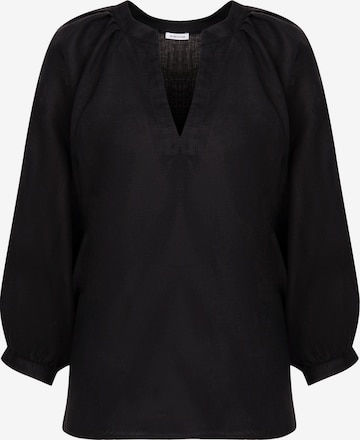 Chemisier 'Schwarze Rose' SEIDENSTICKER en noir : devant