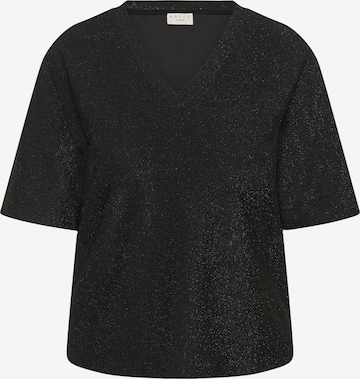 T-shirt 'Riana' KAFFE CURVE en noir : devant