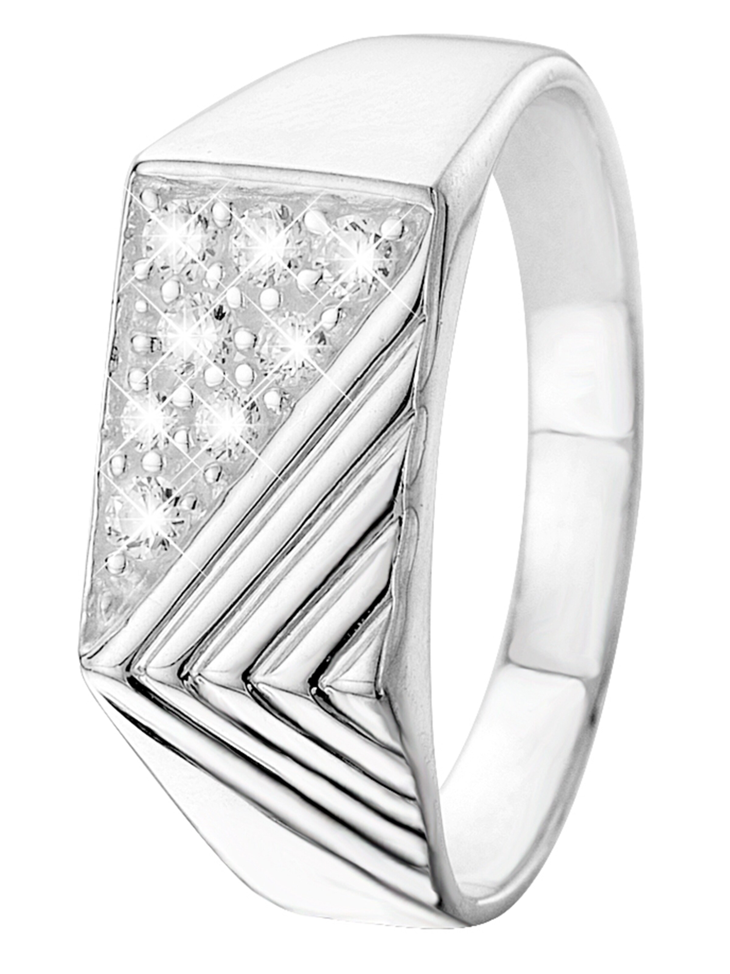 Bague Lucardi en argent : devant