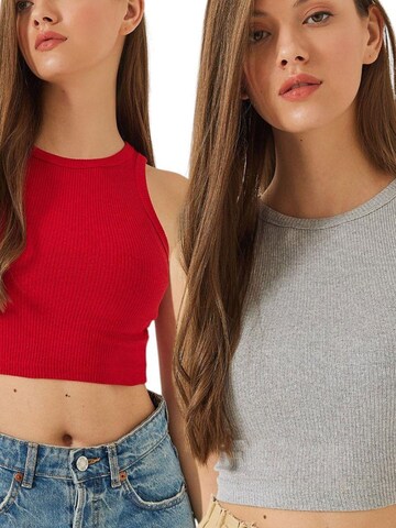 Bianco Lucci Top in Grijs