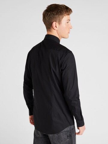 HUGO Regular fit Button Up Shirt 'Koey' in Black