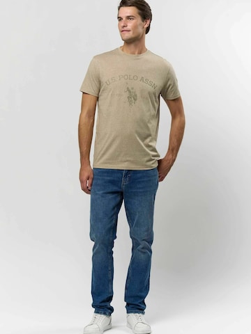 U.S. POLO ASSN. Regular Fit Paita ' Archibald ' värissä beige