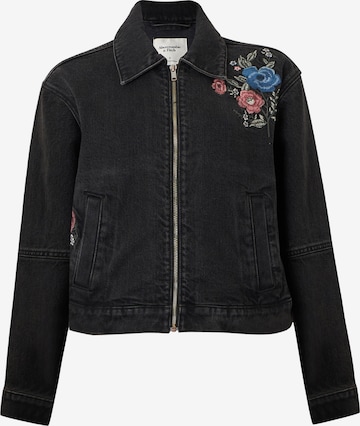 juoda Abercrombie & Fitch Demisezoninė striukė: priekis