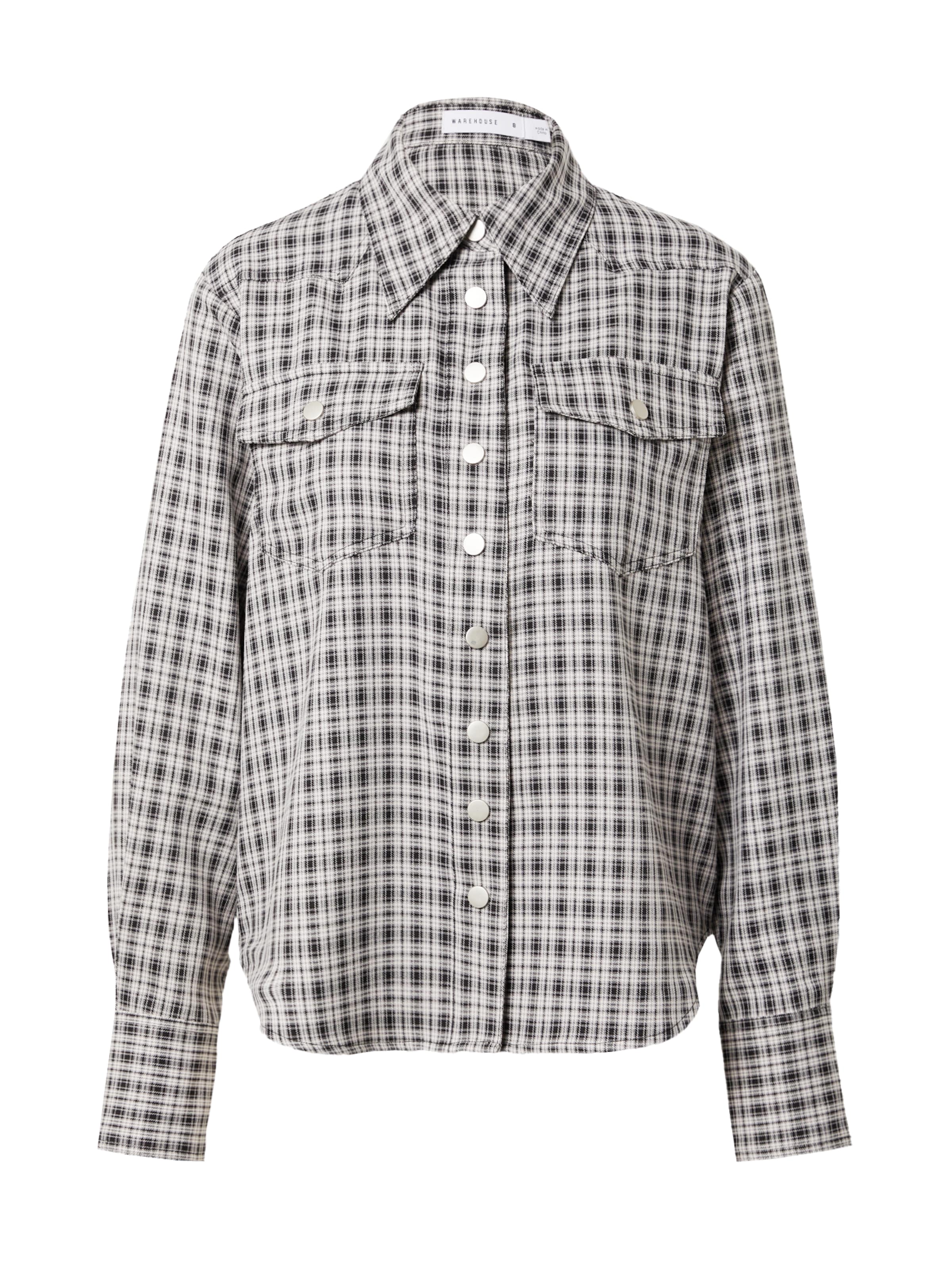 Warehouse Blouse in Grey: front