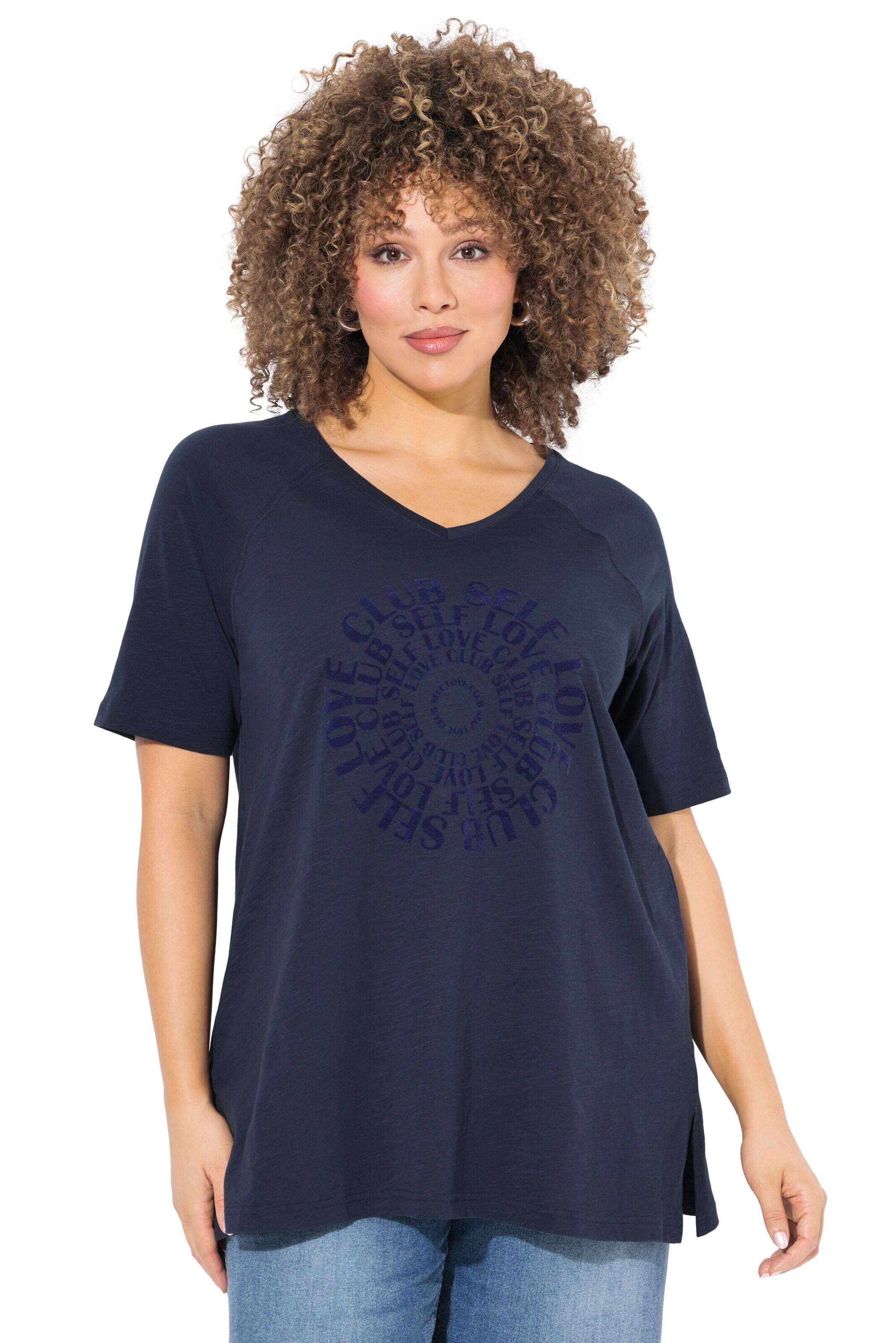 Ulla Popken Shirt in Blau: Vorderseite