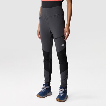 THE NORTH FACE Skinny Athletic Pants 'FELIK' in Grey: front