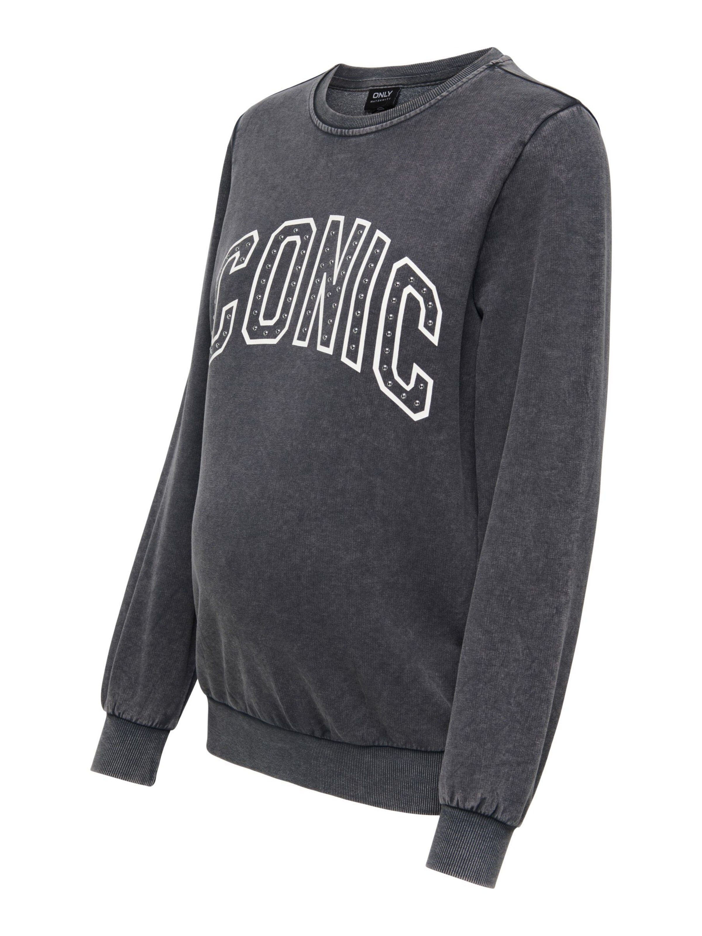 Sweat-shirt 'OLMQUOTE' Only Maternity en gris