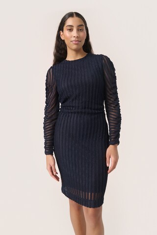 SOAKED IN LUXURY - Vestido 'Solveig' en negro: frente