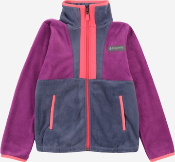 COLUMBIA Athletic Fleece Jacket in Purple: front