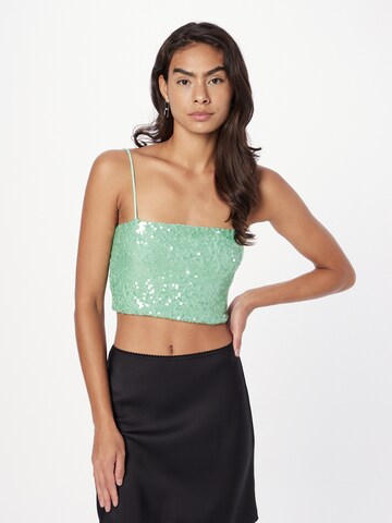 Gina Tricot Top in Groen: voorkant