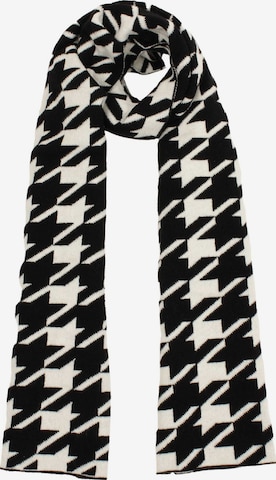 SAMAYA Weicher Strickschal 'Kara', mit klassischem Hahnentrittmuster in Weiß: Vorderseite