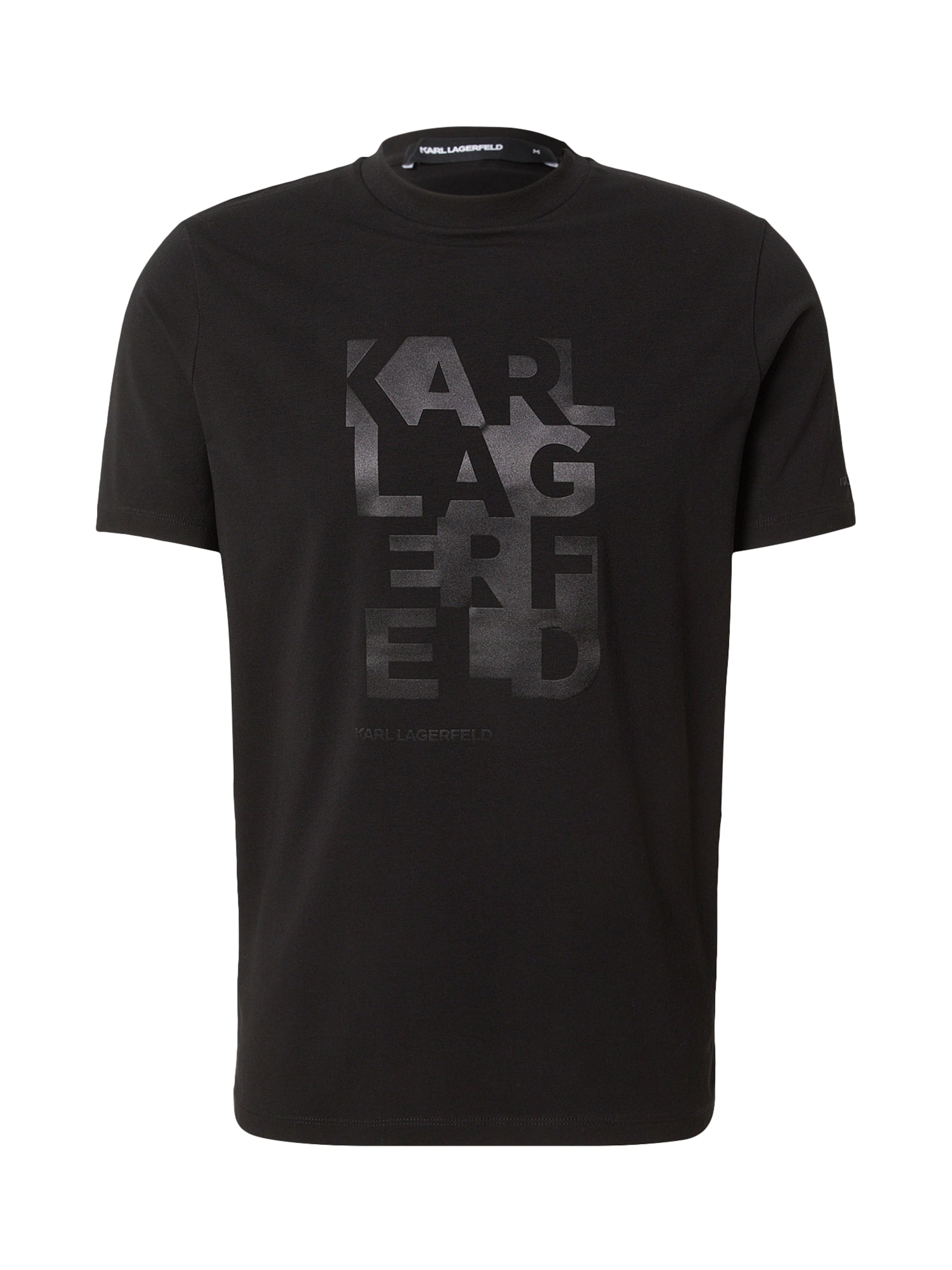 Karl Lagerfeld Μπλουζάκι σε μαύρο: μπροστά