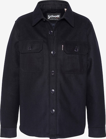 Schott NYC Winter Jacket in Blue: front