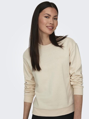 JDY Sweatshirt 'JDYPARIS' in Beige