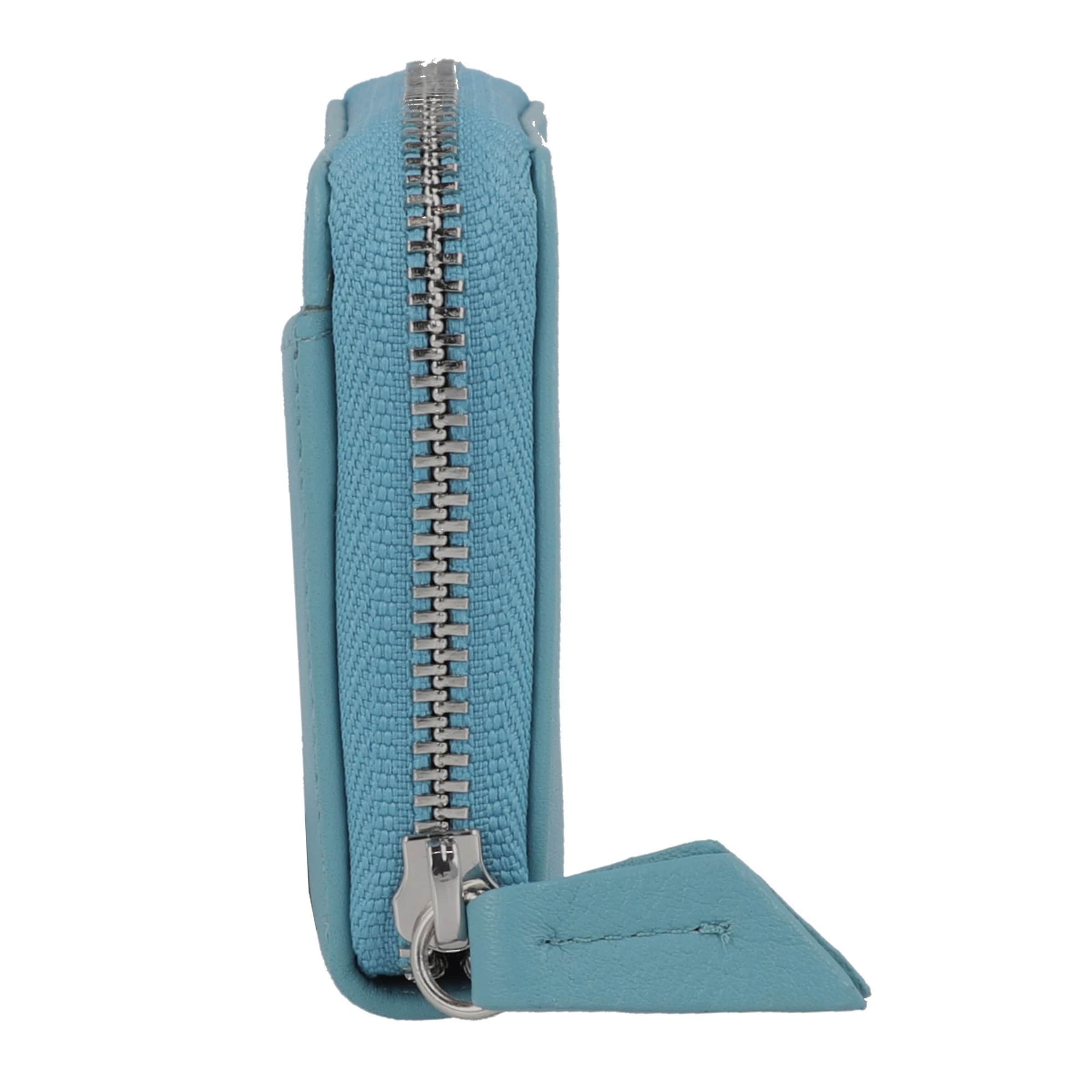 Braun Büffel Wallet 'Joy' in Blue
