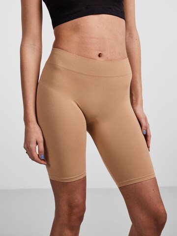 PIECES Skinny Trousers 'London' in Beige