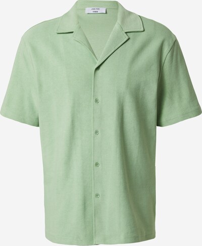 DAN FOX APPAREL Button Up Shirt 'Johann Terry' in Light green, Item view