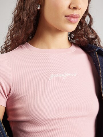 Maglietta di GUESS JEANS in rosa
