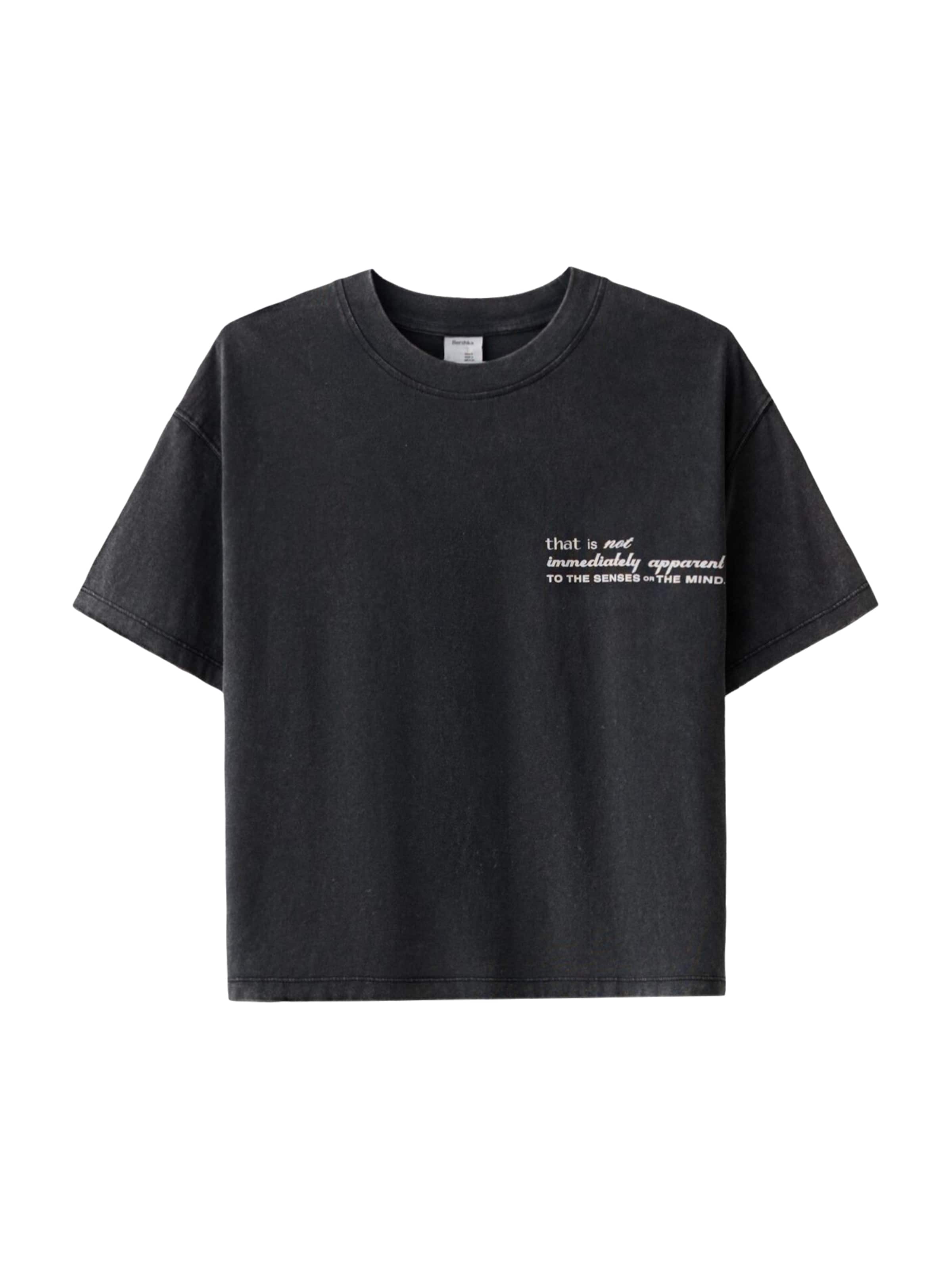 Bershka Shirt in Grijs: voorkant