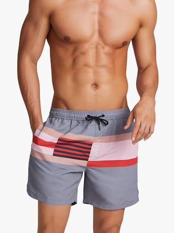 SEOBEAN Board Shorts 'Beach Shorts Quick-Dry' in Grey: front