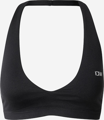 ICANIWILL Sport-BH 'Define Seamless' in Schwarz: Vorderseite