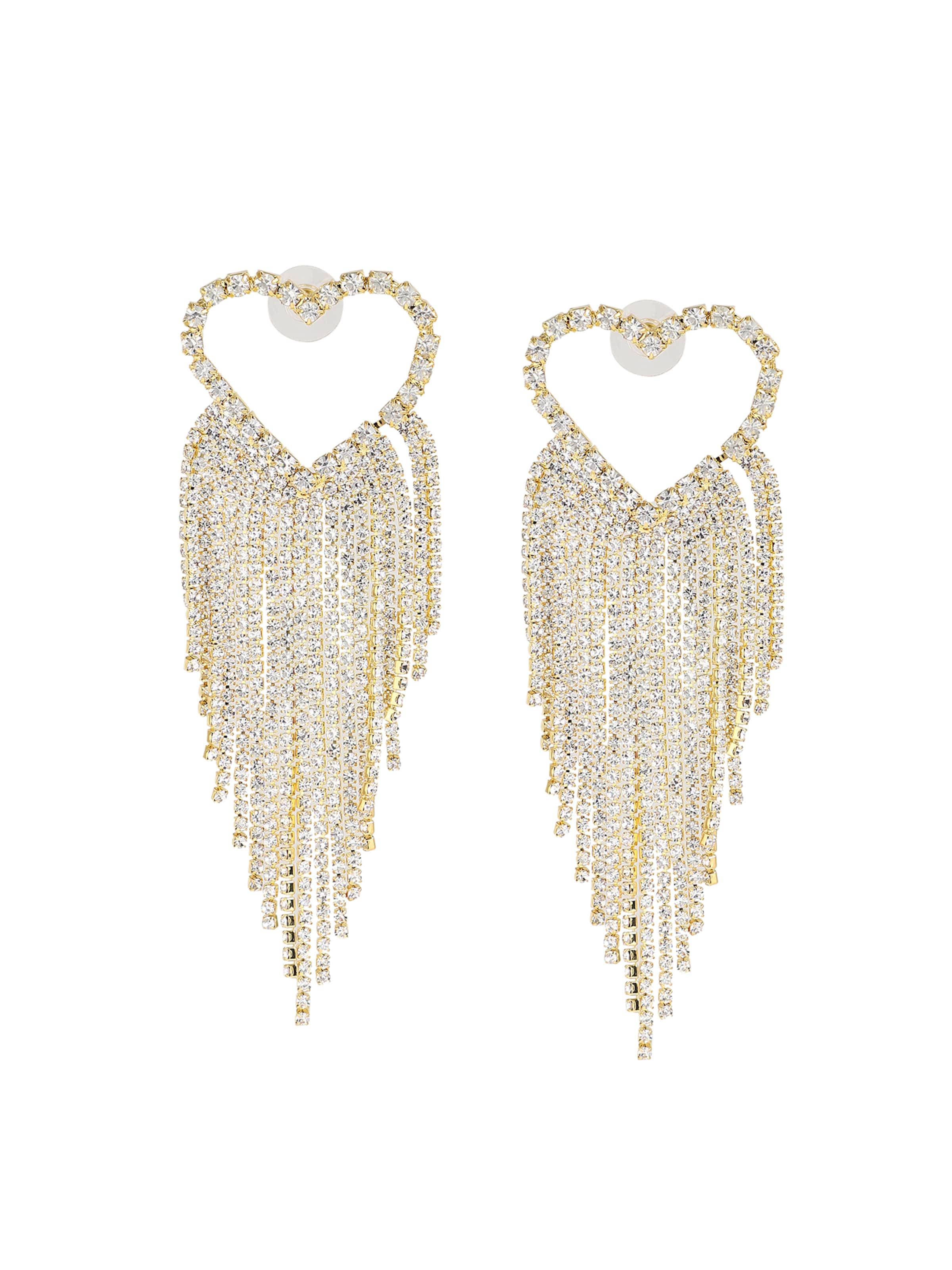 SOHI Náušnice 'Cyan' - Zlatá: predná strana