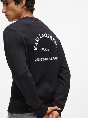 Karl Lagerfeld Sweatshirt 'Rue St-Guillaume' in Schwarz